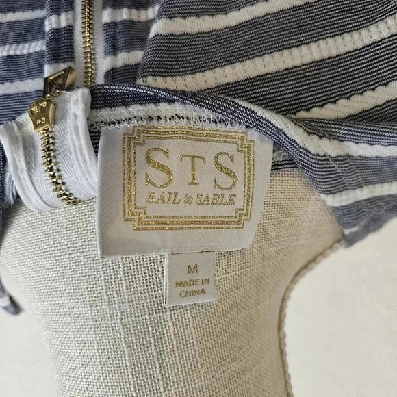 Sail to sable nautical jersey knit dress - Picture 2 of 6